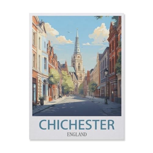 Puzzle 1000 Teile，Chichester England，Holz Adult Toys Dekompressionsspiel（75x50cm）-G77 von YYNFHCBS