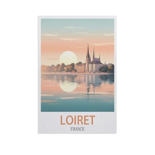Puzzle 1000 Teile，Loiret Frankreich，DIY Handwerk Geschenk（38x26cm）-M10 von YYNFHCBS