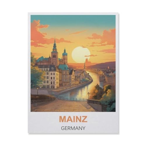 Puzzle 1000 Teile Erwachsene，Mainz Deutschland，Papier Puzzle（38x26cm）-C51 von YYNFHCBS
