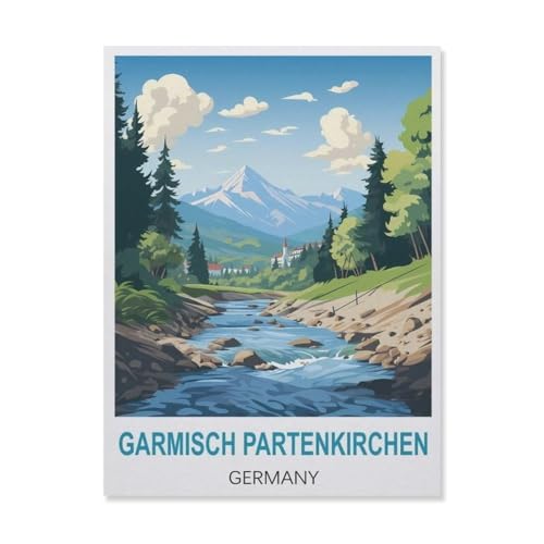 Puzzle 1000 Teile Papier，Garmisch-Partenkirchen Deutschland，Dekompression Der Erwachsenen，Kinderpuzzle Spiele Ab 8 Jahren, Spielzeug Für Mädchen Jungen Teenager（50x70cm）-B90 von YYNFHCBS
