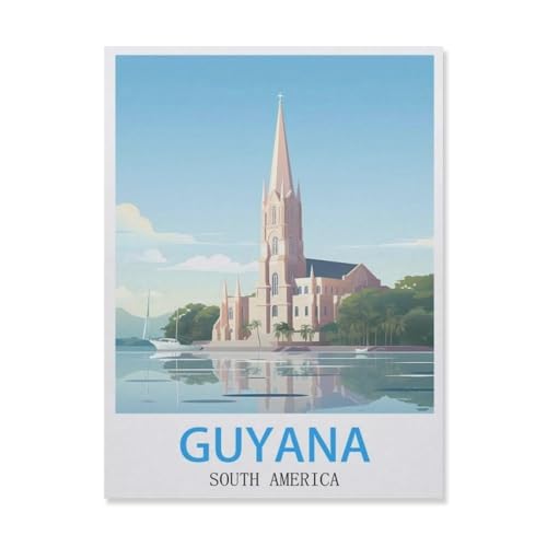 Puzzle 1000 Teile Papier，Guyana Südamerika，Dekompression Der Erwachsenen，Kinderpuzzle Spiele Ab 8 Jahren, Spielzeug Für Mädchen Jungen Teenager（38x26cm）-E82 von YYNFHCBS