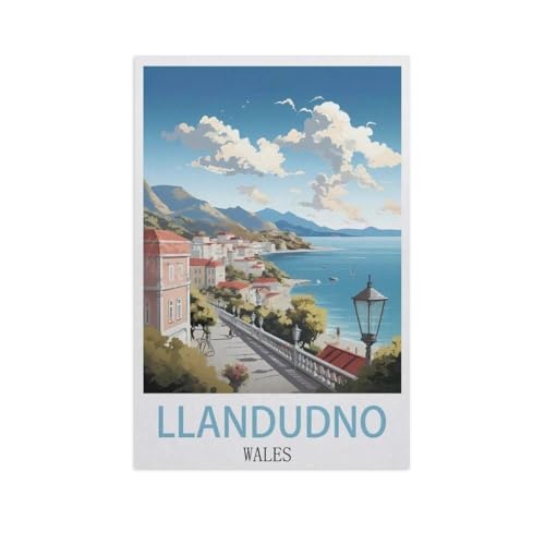 Puzzle 1000 Teile Papier，Llandudno, Wales，Dekompression Der Erwachsenen，Kinderpuzzle Spiele Ab 8 Jahren, Spielzeug Für Mädchen Jungen Teenager（38x26cm）-J23 von YYNFHCBS
