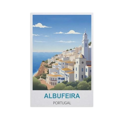 Puzzle 1000 Teile für Erwachsene，Albufeira, Portugal，Klassische Puzzle Teenager Jungen Mädchen Puzzle DIY Moderne Wohnkultur Einzigartiges Geschenk Intellektuelles Spiel（38x26cm）-H9 von YYNFHCBS