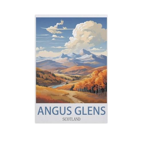 Puzzle 1000 Teile für Erwachsene，Angus Glens, Schottland，Klassische Puzzle Teenager Jungen Mädchen Puzzle DIY Moderne Wohnkultur Einzigartiges Geschenk Intellektuelles Spiel（75x50cm）-J31 von YYNFHCBS