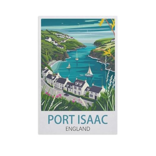 Puzzle 1000 Teile für Erwachsene，Port Isaac England，Klassische Puzzle Teenager Jungen Mädchen Puzzle DIY Moderne Wohnkultur Einzigartiges Geschenk Intellektuelles Spiel（38x26cm）-K1 von YYNFHCBS