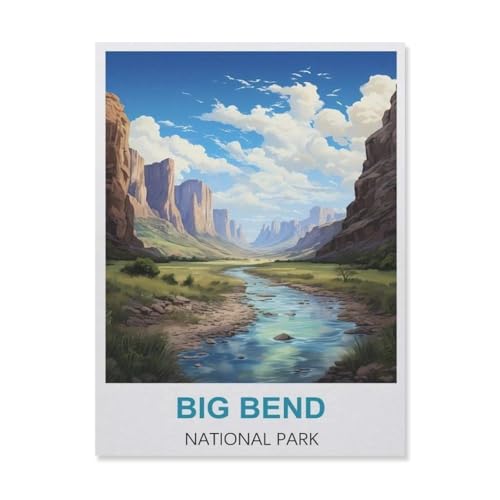 Puzzles 1000 Stück Papier Montage Bild，Big Bend Nationalpark USA，Erwachsene Spiele Lernspielzeug（38x26cm）-D72 von YYNFHCBS