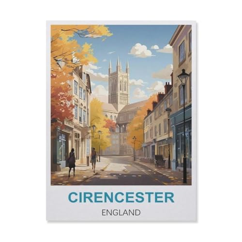 Puzzles 1000 Stück Papier Montage Bild，Cirencester England，Erwachsene Spiele Lernspielzeug（38x26cm）-C99 von YYNFHCBS