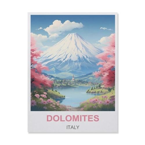 Puzzles 1000 Stück Papier Montage Bild，Dolomiten Italien，Filmplakat Für Erwachsene Spiele Lernspielzeug（38x26cm）-D1 von YYNFHCBS