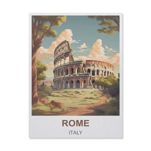 Puzzles 1000 Stück Papier Montage Bild，Rom Italien，Filmplakat Für Erwachsene Spiele Lernspielzeug（38x26cm）-C28 von YYNFHCBS