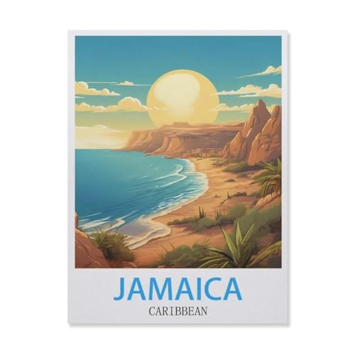 Puzzles 1000 Teile für Erwachsene，Jamaika Karibik，Klassische Puzzle Teenager Jungen Mädchen Puzzle Lustige Familienpuzzles In Premium-Qualität Zum Geburtstag（75x50cm）-E13 von YYNFHCBS