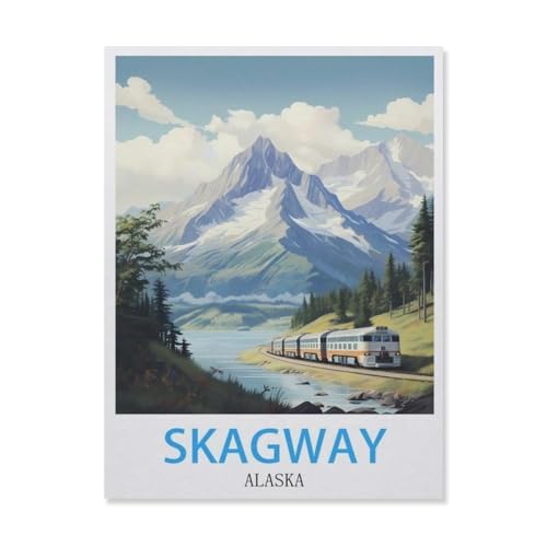 Puzzles 1000 Teile für Erwachsene，Skagway Alaska，Klassische Puzzle Teenager Jungen Mädchen Puzzle Lustige Familienpuzzles In Premium-Qualität Zum Geburtstag（38x26cm）-F59 von YYNFHCBS