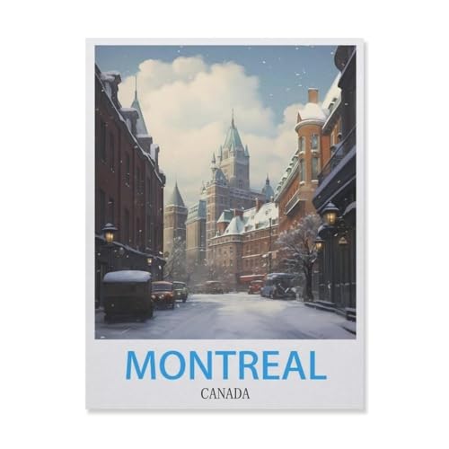 Puzzles Mit 1000 Teilen Puzzles Aus Papier，Montreal Kanada，Puzzle 1000 Teile Für Erwachsene Lustige Kreative DIY-Spielzeuggeschenke Für Mädchen Und Jungen（38x26cm）-E18 von YYNFHCBS