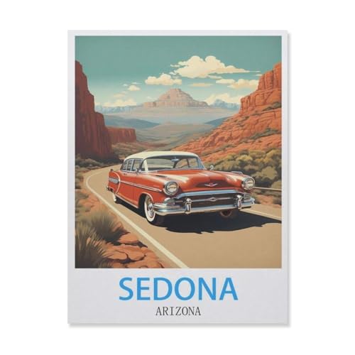 Sedona Arizona，Puzzles 1000 Teile für Erwachsene, Klassische Puzzle Jungen Mädchen Puzzle für Kinder Teenager Lernspiel Spielzeug（75x50cm）-E96 von YYNFHCBS
