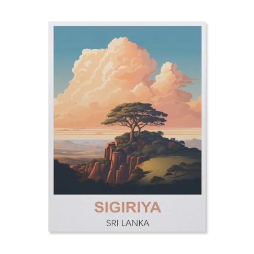 Sigiriya Sri Lanka，Puzzles 1000 Teile für Erwachsene, Klassische Puzzle Kinder Puzzle Herausfordernde Und Schwierige Rätsel für Erwachsene Und Jugendliche（38x26cm）-A60 von YYNFHCBS