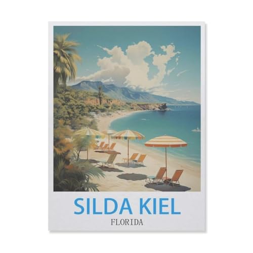 Silda Kiel Florida，1000 Teile Puzzle Erwachsene Dekompressionsspielzeug Erwachsene Ideales Pädagogisches Puzzle Erwachsene Spiele Geschenk（50x70cm）-F6 von YYNFHCBS