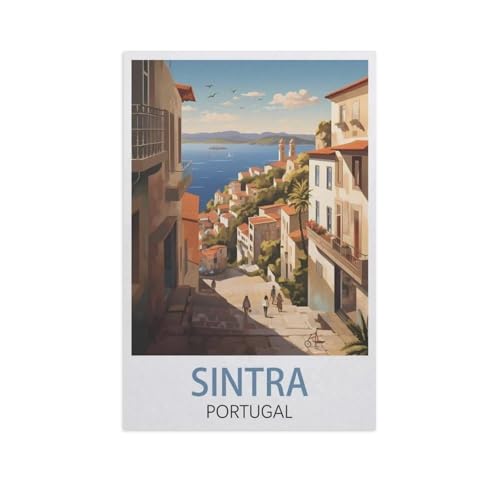 Sintra Portugal，Puzzles 1000 Teile für Erwachsene, Klassische Puzzle Kinder Puzzle Herausfordernde Und Schwierige Rätsel für Erwachsene Und Jugendliche（38x26cm）-K6 von YYNFHCBS