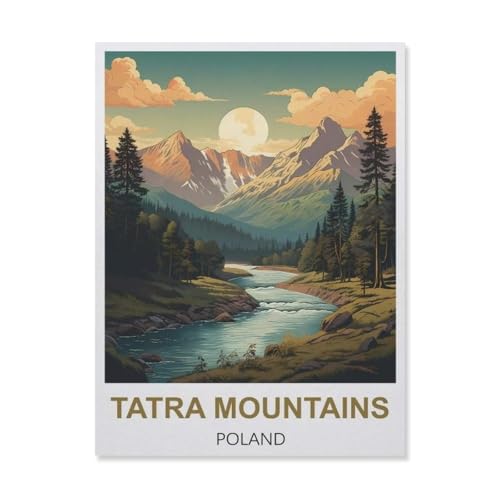 Tatra Berge Polen，Papier Puzzle 1000 Teile Spielzeug Für Erwachsene Dekompressionsspiel（50x70cm）-C10 von YYNFHCBS
