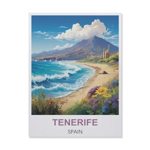 Teneriffa Spanien，Puzzle 1000 Teile Erwachsene Kinde Spaß Lernspielzeug Geschenke（38x26cm）-C91 von YYNFHCBS