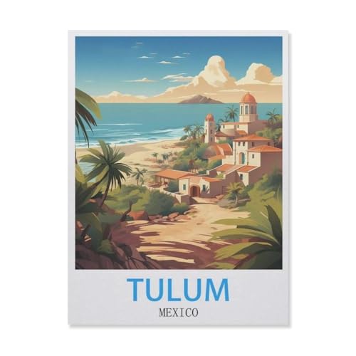 Tulum Mexiko，1000 Piece Puzzles Für Kid Adult Toy Geschenk DIY Game（38x26cm）-F11 von YYNFHCBS