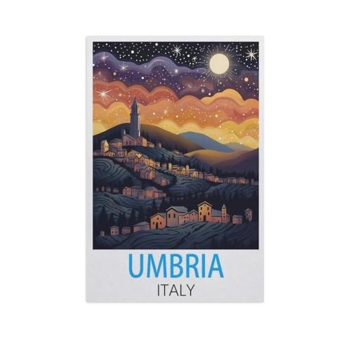 Umbrien Italien，Papier Puzzle 1000 Teile Spielzeug Für Erwachsene Dekompressionsspiel（50x70cm）-L62 von YYNFHCBS