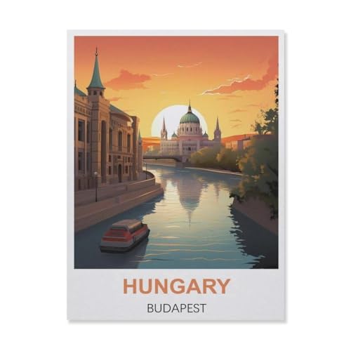 Ungarn Budapest，Puzzles 1000 Teile für Erwachsene, Klassische Puzzle Kinder Puzzle Herausfordernde Und Schwierige Rätsel für Erwachsene Und Jugendliche（75x50cm）-A54 von YYNFHCBS