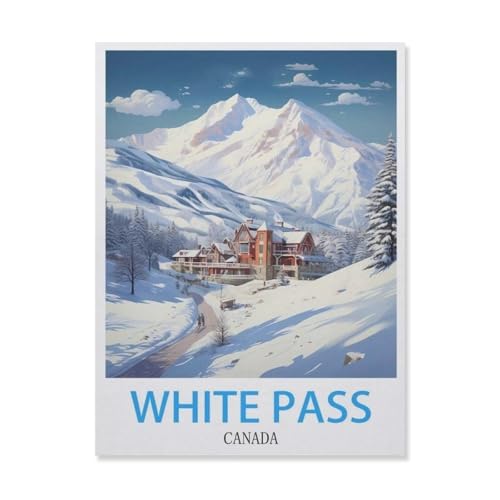 White Pass Kanada，Puzzles, 1000-teiliges Puzzle Für Erwachsene Und Kinder Ab 10 Jahren（38x26cm）-E97 von YYNFHCBS