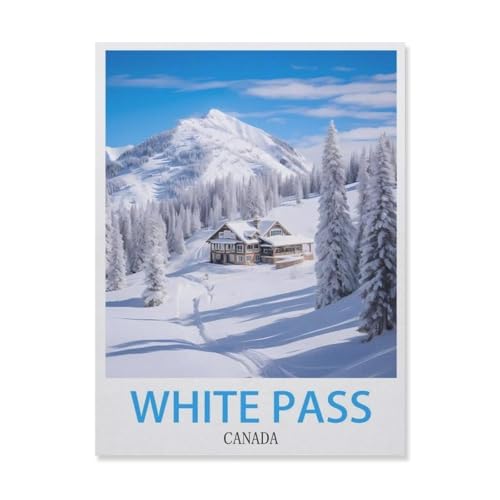White Pass Kanada，Puzzles für Erwachsene 1000 Teile, Klassische Puzzle Puzzle Schwierig für Erwachsene Teenager Freizeit Spaß Spiel Spielzeug （38x26cm）-E22 von YYNFHCBS