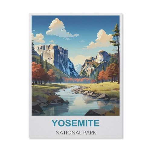Yosemite Nationalpark，Puzzles, 1000-teiliges Puzzle Für Erwachsene Und Kinder Ab 10 Jahren（38x26cm）-C5 von YYNFHCBS