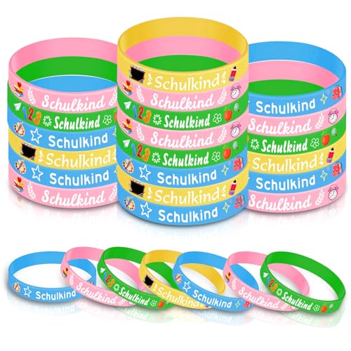 YYSWSAKY 24 Stück Schulkind Armband, Endlich Schulkind 2025, Schulanfang Geschenke für Jungen Mädchen, Geschenktüte Einschulung, Armbänder mit ABC 123" Motive YYSWSAKY 24 Stück Schulkind Armband, Endlich Schulkind 2025, Schulanfang Geschenke für Jungen Mädchen, Geschenktüte Einschulung, Armbänder mit ABC 123" Motive von YYSWSAKY