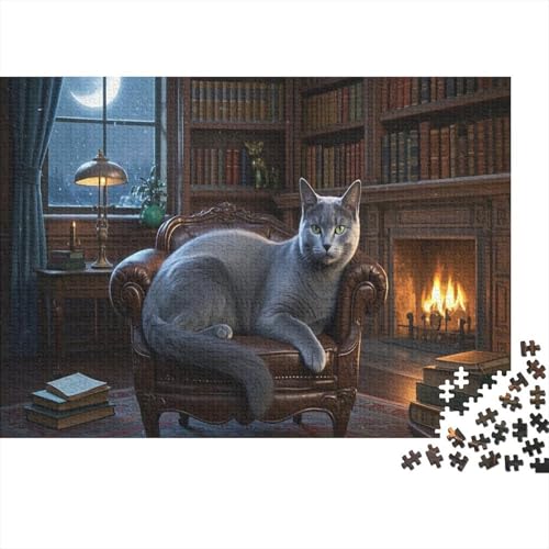 1000-stückiges Puzzle Für Erwachsene Ara Herausforderungsspielzeug Hase Holzpuzzles Lernspiel Spielzeug Geschenk Home-Dekoration 1000pcs (75x50cm) von YYVKPMLXC