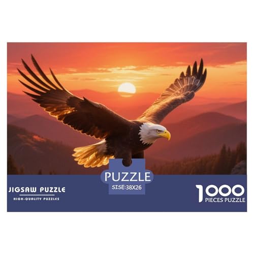 Adler 1000-stückiges Puzzle Für Erwachsene,Sonnenuntergang Berg Scene EIN Unmögliches Geschicklichkeitsspiel Intelligenz-Puzzle Home-Dekoration 38x26cm/1000pcs Adler 1000-stückiges Puzzle Für Erwachsene,Sonnenuntergang Berg Scene EIN Unmögliches Geschicklichkeitsspiel Intelligenz-Puzzle Home-Dekoration 38x26cm/1000pcs von YYVKPMLXC