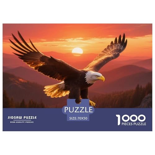 Adler 1000-teiliges Puzzle Für Erwachsene Sonnenuntergang Berg Scene Anspruchsvolles Spielzeug Schnipselpuzzle Familien-Puzzlespiel Home-Dekoration 70x50cm/1000pcs Adler 1000-teiliges Puzzle Für Erwachsene Sonnenuntergang Berg Scene Anspruchsvolles Spielzeug Schnipselpuzzle Familien-Puzzlespiel Home-Dekoration 70x50cm/1000pcs von YYVKPMLXC
