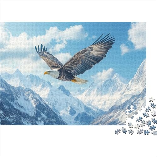 Adler 1000-teiliges Puzzle Für Erwachsene Wüste Anspruchsvolles Spielzeug Holzpuzzles Familien-Puzzlespiel Home-Dekoration 1000pcs (75x50cm) von YYVKPMLXC