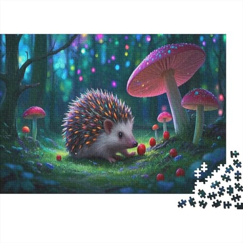 African Pygmy Igel Puzzle Mit 1000 Teilen Für Erwachsene Anspruchsvolles Spielzeug Formpuzzel Lernspiel Spielzeug Geschenk Home-Dekoration 1000pcs (75x50cm) von YYVKPMLXC