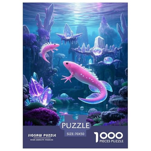 Axolotl 1000-teiliges Puzzle Für Erwachsene Fantasie-Meereslandschaft Anspruchsvolles Spielzeug Schnipselpuzzle Familien-Puzzlespiel Home-Dekoration 70x50cm/1000pcs Axolotl 1000-teiliges Puzzle Für Erwachsene Fantasie-Meereslandschaft Anspruchsvolles Spielzeug Schnipselpuzzle Familien-Puzzlespiel Home-Dekoration 70x50cm/1000pcs von YYVKPMLXC