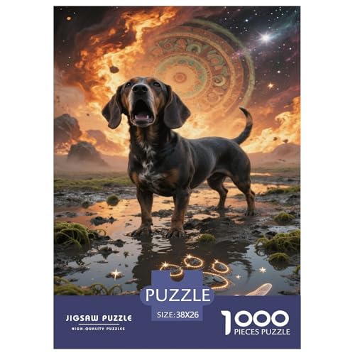 BAdler Dog 1000-teiliges Puzzle Für Erwachsene,Dämmerung Szene Herausforderungsspielzeug Intelligenz-Puzzle Lernspiel Spielzeug Home-Dekoration 38x26cm/1000pcs BAdler Dog 1000-teiliges Puzzle Für Erwachsene,Dämmerung Szene Herausforderungsspielzeug Intelligenz-Puzzle Lernspiel Spielzeug Home-Dekoration 38x26cm/1000pcs von YYVKPMLXC