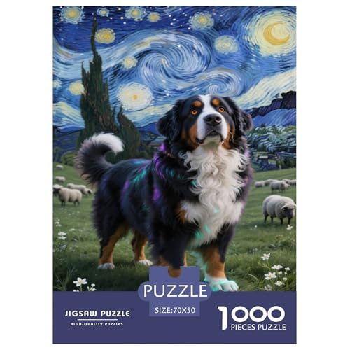 Berner Sennenhund 1000-teilige Puzzles Für Erwachsene,Pastorale Landschaft EIN Unmögliches Geschicklichkeitsspiel Intelligenz-Puzzle Home-Dekoration 70x50cm/1000pcs Berner Sennenhund 1000-teilige Puzzles Für Erwachsene,Pastorale Landschaft EIN Unmögliches Geschicklichkeitsspiel Intelligenz-Puzzle Home-Dekoration 70x50cm/1000pcs von YYVKPMLXC