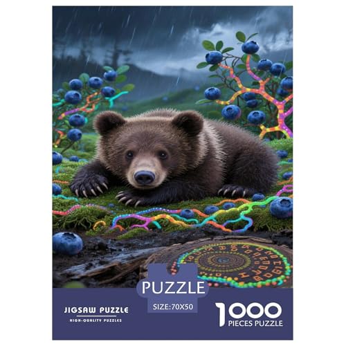 Braunbär 1000-teiliges Puzzle Für Erwachsene,Regnerische Atmosphäre Herausforderungsspielzeug Intelligenz-Puzzle Lernspiel Spielzeug Home-Dekoration 70x50cm/1000pcs Braunbär 1000-teiliges Puzzle Für Erwachsene,Regnerische Atmosphäre Herausforderungsspielzeug Intelligenz-Puzzle Lernspiel Spielzeug Home-Dekoration 70x50cm/1000pcs von YYVKPMLXC