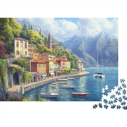 Comer See Puzzle Mit 1000 Teilen Für Erwachsene Boote EIN Unmögliches Geschicklichkeitsspiel Schnipselpuzzle Lernspiel Spielzeug Geschenk Home-Dekoration 1000pcs (75x50cm) von YYVKPMLXC