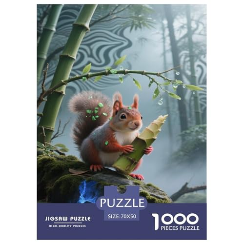 Eichhörnchen 1000-teiliges Puzzle Für Erwachsene,Bambuswald Herausforderungsspielzeug Intelligenz-Puzzle Lernspiel Spielzeug Home-Dekoration 70x50cm/1000pcs Eichhörnchen 1000-teiliges Puzzle Für Erwachsene,Bambuswald Herausforderungsspielzeug Intelligenz-Puzzle Lernspiel Spielzeug Home-Dekoration 70x50cm/1000pcs von YYVKPMLXC