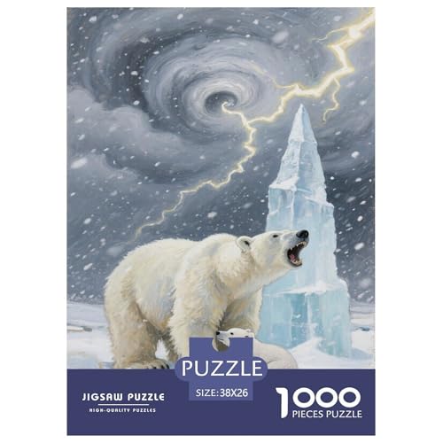 Eisbär 1000-teiliges Puzzle Für Erwachsene,Polarsturm Herausforderungsspielzeug Intelligenz-Puzzle Lernspiel Spielzeug Home-Dekoration 38x26cm/1000pcs Eisbär 1000-teiliges Puzzle Für Erwachsene,Polarsturm Herausforderungsspielzeug Intelligenz-Puzzle Lernspiel Spielzeug Home-Dekoration 38x26cm/1000pcs von YYVKPMLXC