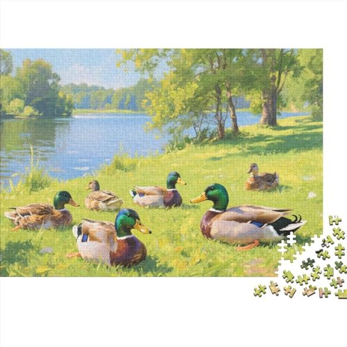Enten 1000-teilige Puzzles Für Erwachsene,Ruhevolles Idyll EIN Unmögliches Geschicklichkeitsspiel Familien-Puzzlespiel Home-Dekoration 1000pcs (75x50cm) von YYVKPMLXC