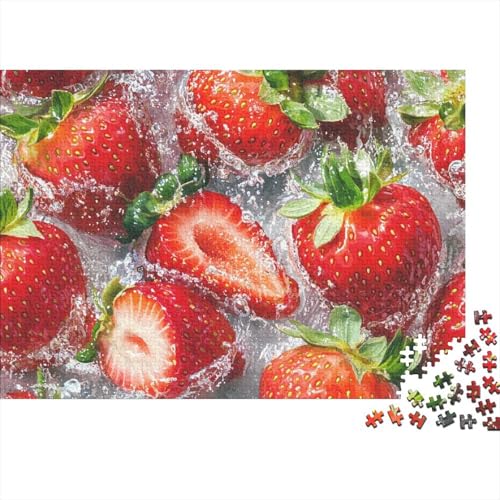 Erdbeere Puzzles Aus 1000 Teilen Für Erwachsene Helle Farben Herausforderungsspielzeug Formpuzzel Lernspiel Spielzeug Geschenk Home-Dekoration 1000pcs (75x50cm) von YYVKPMLXC