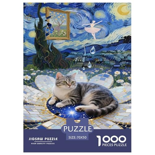 Europäische Shorthair-Katze1000-teilige Puzzles Für Erwachsene,Traumhafte Blume Herausforderungsspielzeug Intelligenz-Puzzle, Familien-Puzzlespiel Home-Dekoration 70x50cm/1000pcs Europäische Shorthair-Katze1000-teilige Puzzles Für Erwachsene,Traumhafte Blume Herausforderungsspielzeug Intelligenz-Puzzle, Familien-Puzzlespiel Home-Dekoration 70x50cm/1000pcs von YYVKPMLXC