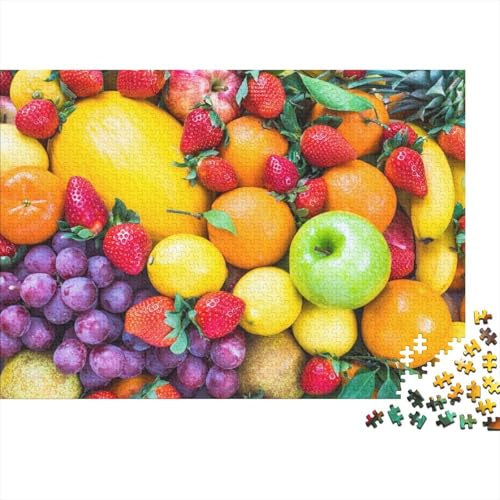 Farbenfrochte Früchte Puzzle Aus 1000 Stücken Für Erwachsene Frische Früchte EIN Unmögliches Geschicklichkeitsspiel Holzpuzzles Familien-Puzzlespiel Home-Dekoration 1000pcs (75x50cm) von YYVKPMLXC