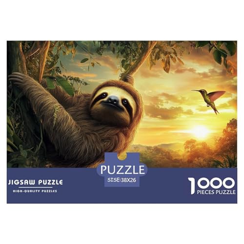 Faultier 1000-teiliges Puzzle Für Erwachsene,Dämmerungsszene Herausforderungsspielzeug Intelligenz-Puzzle Lernspiel Spielzeug Home-Dekoration 38x26cm/1000pcs Faultier 1000-teiliges Puzzle Für Erwachsene,Dämmerungsszene Herausforderungsspielzeug Intelligenz-Puzzle Lernspiel Spielzeug Home-Dekoration 38x26cm/1000pcs von YYVKPMLXC