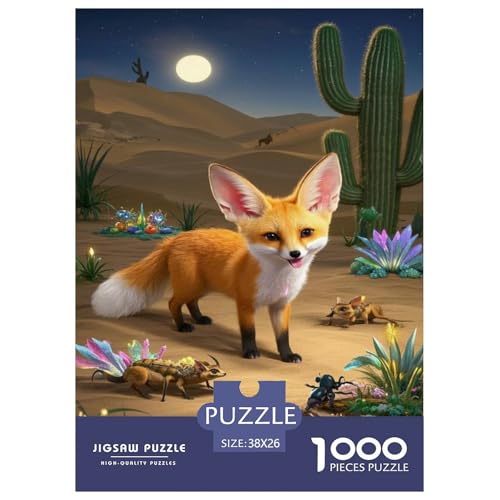 Fennecfuchs 1000-stückiges Puzzle Für Erwachsene,Wüste - Style EIN Unmögliches Geschicklichkeitsspiel Denksport-Puzzle Home-Dekoration 38x26cm/1000pcs Fennecfuchs 1000-stückiges Puzzle Für Erwachsene,Wüste - Style EIN Unmögliches Geschicklichkeitsspiel Denksport-Puzzle Home-Dekoration 38x26cm/1000pcs von YYVKPMLXC