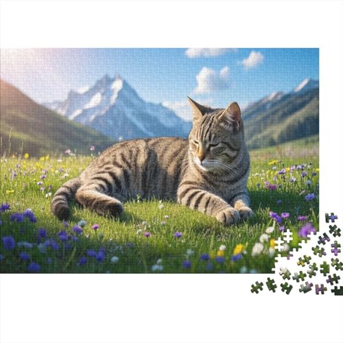 Fennecfuchs Puzzles Aus 1000 Teilen Für Erwachsene Lebhafte Farbes Anspruchsvolles Spielzeug Holzpuzzles Familien-Puzzlespiel Home-Dekoration 1000pcs (75x50cm) von YYVKPMLXC