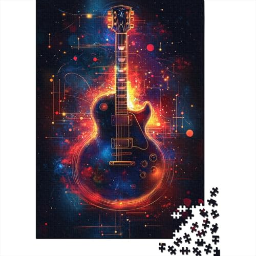 Gitarre 1000-teiliges Puzzle Für Erwachsene, Brillante Farben Anspruchsvolles Spielzeug Schnipselpuzzle Familien-Puzzlespiel Home-Dekoration 1000pcs (75x50cm) von YYVKPMLXC