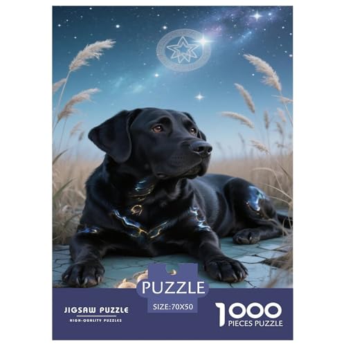 Golden Retriever 1000-teilige Puzzles Für Erwachsene EIN Unmögliches Geschicklichkeitsspiel Sternenhimmel Familien-Puzzlespiel Home-Dekoration 70x50cm/1000pcs Golden Retriever 1000-teilige Puzzles Für Erwachsene EIN Unmögliches Geschicklichkeitsspiel Sternenhimmel Familien-Puzzlespiel Home-Dekoration 70x50cm/1000pcs von YYVKPMLXC